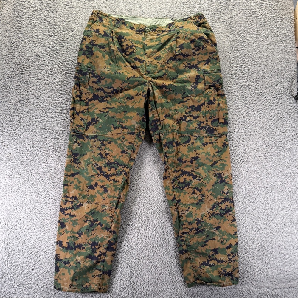 Propper Pant Mens L Green Woodland Camouflage Cotton Cargo Straight Leg Combat